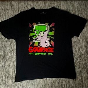 Courage the Cowardly Dog (Black) Mens T- Shirt